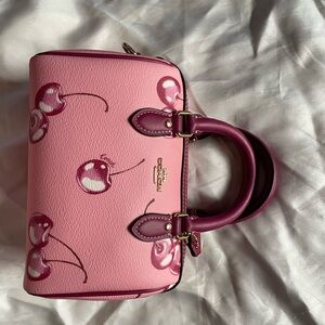 Coach Pink Cherry Print Women's Bag